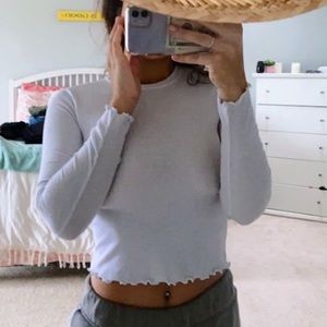 Long sleeve crop top